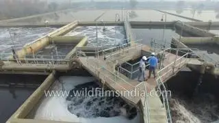 Sewage water turns potable in this STP in India: aerial flight