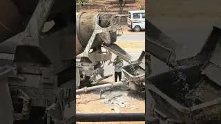 concrete pump line pumping slab casting #construction