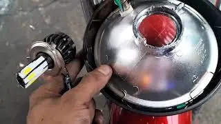 HOW TO INSTALL 6LED HEADLIGHT APPLICABLE TO ALL MOTORCYCLE | MADALI LANG!!!