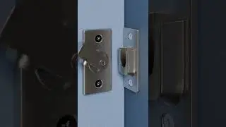 Auto locking door latch for doors 🔒😯#dicas #construction #concretando #eletricista #contrucaocivil