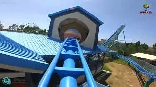Pine Tree Rocket Vekoma Family Boomerang Coaster 4K Mounted POV - FT Wild Land Taizhou