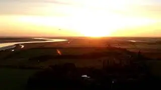 Sunrise at Barling Magna Wildlife Park at 6:10 am