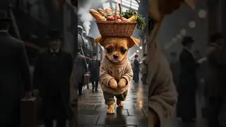 Cute Puppy Selling Fruits at Train Station 🐶🍎 #Shorts #puppyvideos #viral #animallove #cutepuppy