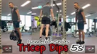 Isometric Tricep Dip Hold 5s
