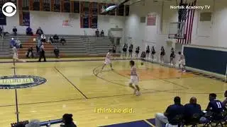 Virginia high school basketball player does backflip after shooting three-pointer