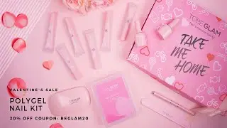 Tobeglam polygel kit creates easy nail extensions. Fun, affordable to DIY nails at home.