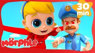 Superhero Mila Chase RoboFreeze | Morphle | Superhero Cartoon for Kids | Moonbug Kids