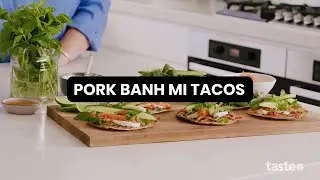 Easy pork bahn mi tacos recipe