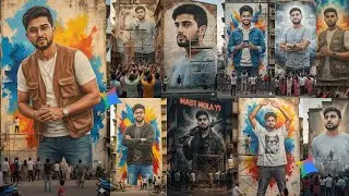 Hyper Realistic AI Street Mural Art | Digital Portrait Wall Painting | This Is Not Real | mast mola