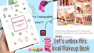 Affordable Viral Makeup Book from meesho🥹🩷| 4 in 1 makeup book ⋆𐙚₊˚⊹♡| under ₹500 | meesho finds