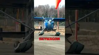 1953 Cessna 180 N1684C SKYWAGON #skiplane #departure #gravel #airstrip #2024 #alaska #aviation #fly