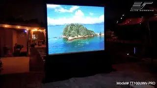 Joelster Reviews The Tripod Tab-Tension Series from Elite Screens | Portable Free-Standing Screen