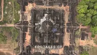 Exploring the Ancient Mystery of Bayon Temple, one of Angkor Thom temples in Siem Reap, Cambodia