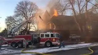 Fire destroys Chicopee antique shop on East Street.