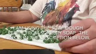 Making Tree embeds with soap dough