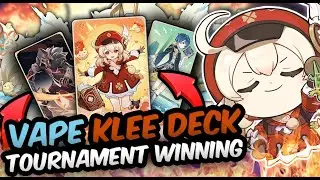 This Vaporize KLEE DECK is the BEST & Wins TOURNAMENTS???🥊☠️ PvP [3.4] Genshin TCG Genius Invokation