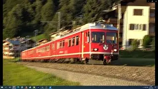 Rh&auml;tische Bahn Be 4/4 Vorortpendelzug im letzten Betriebsjahr 2020