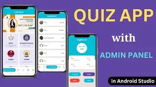 Quiz App with Admin Panel in Android Studio | Quiz App Source Code Android Studio |Online Quiz App
