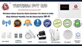 Wireless home security alarm systems for home in india shop without monthly fee no subscription wifi