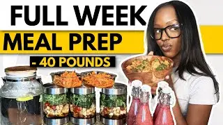 I lost 40 pounds eating like this | FULL WEEK MEAL PREP (cheap & easy!)