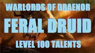Warlords of Draenor (Beta): Level 100 Feral Druid Talents - First Look Gameplay