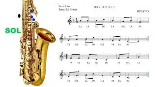 OJOS AZULES, SAXO ALTO PARA PRINCIPIANTES