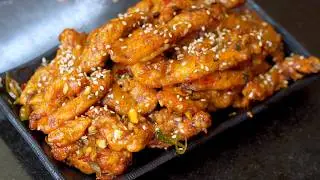 Konjee Crispy Chicken Recipe | Authentic Indo-Chinese Fried Chicken | Spicy Garlic Tossed Chicken