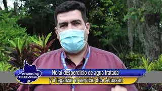 Acuasan anuncia control a fugas de agua, y legalizaci&oacute;n del servicio.