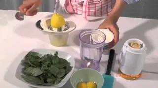 Fricassée d'agneau à la sauce d'herbes vertes par Clementine Oliver