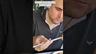 how reaction Turkish guys eat korean food