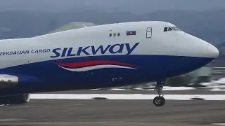 Silk Way West Airlines Boeing 747-8F VQ-BVC Landing at KMQ
