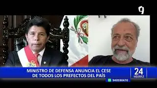 Por protestas: Ministro de Defensa anuncia cese de los subprefectos a nivel nacional