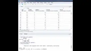 chi square test and odds ratio in R and RStudio