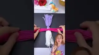 Si tenes restos de lana tenes que ver esto #diy #ideasconlana #manualidades