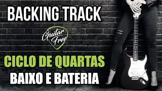 🟢 BACKING TRACK [Ciclo de Quartas] | Baixo e Bateria | #guitarfree_eliezer