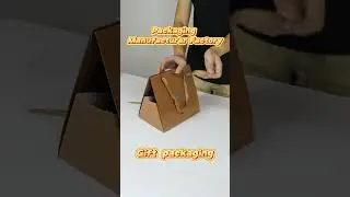 Elevate your brand with custom triangle folding gift bag.#packagingboxfactory #giftboxfactory