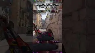 A silent jump from the apartment FROM ROPZ in CS2 #cs2 #ropz #tricks