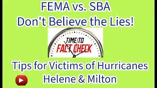 Bankruptcy.blog- SBA or FEMA: Setting the Record Straight