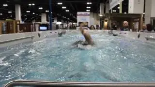Endless Pools E700 Fitness System 17' Swim Spa at IHT booth