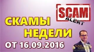 СКАМЫ НЕДЕЛИ ОТ 16.09.2016