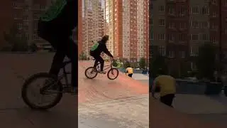 360 Barspin to Fackie 360 Turndown #bmx #shorts