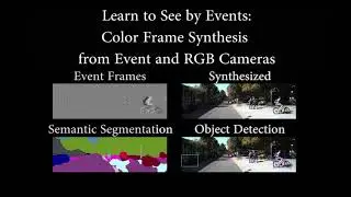 Learn to See by Events: Color Frame Synthesis from Event and RGB Cameras