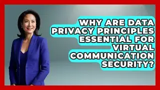 Why Are Data Privacy Principles Essential For Virtual Communication Security?