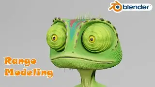 Rango Character Head Modeling in Blender