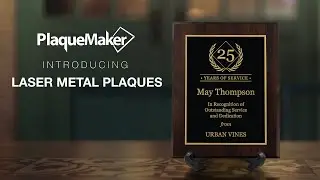 Laser Engraved Aluminum Plaques - PlaqueMaker.com
