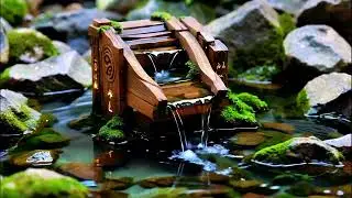 🍃 Forest Fountain Ambience | Peaceful Water Flow for Focus & Mindfulness 💧