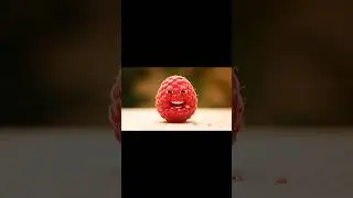 You Won&rsquo;t Believe This Raspberry Eating Another Raspberry 🤯🍓 #shorts #asmr #oddlysatisfying #aiart
