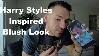 Harry Styles Inspired Blush Makeup look tutorial