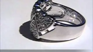 Clear CZ Heart Ring 7X0AB