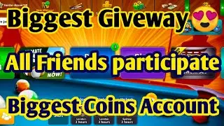 Biggest coins Account Giveway in 8ball pool by 8BP Panther